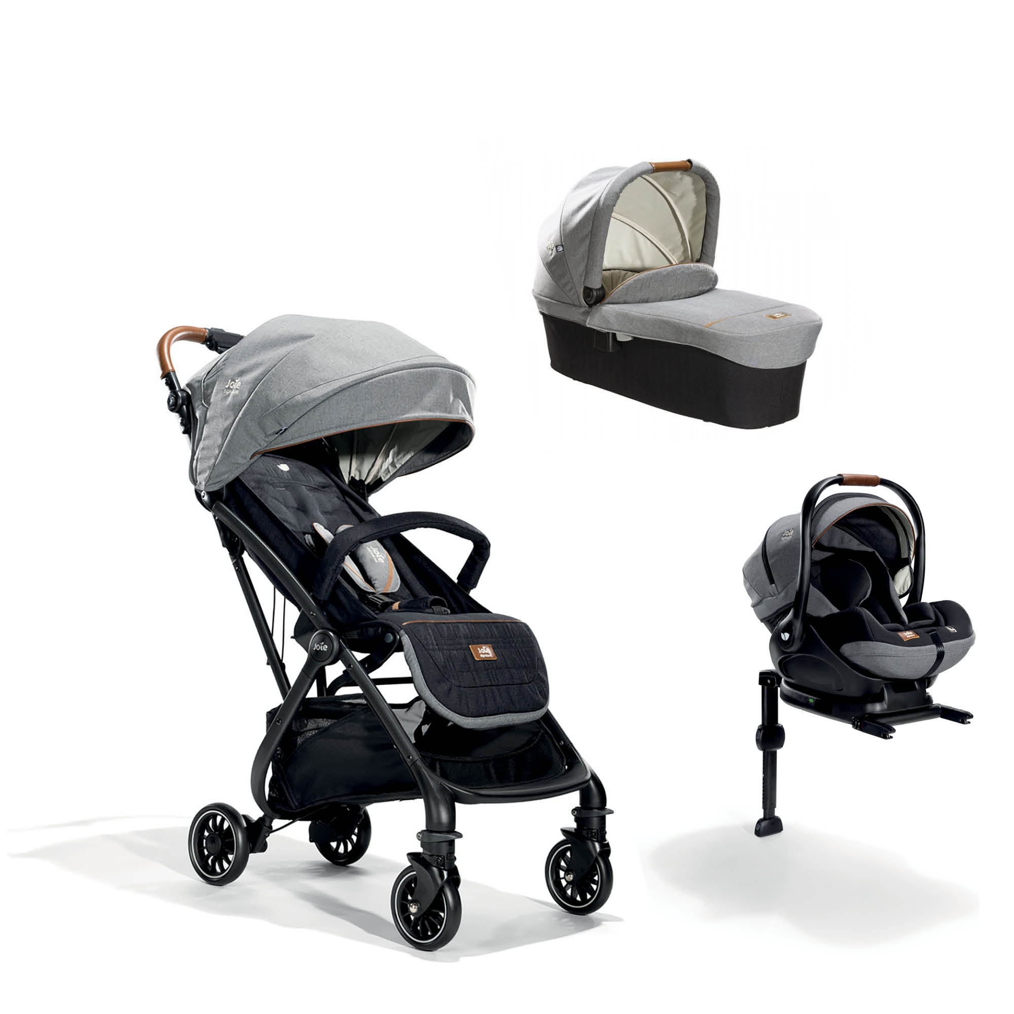 Joie Pack Trio Poussette Tourist Signature Carbon Siege Auto I Level Signature Carbon Nacelle Ramble Signature Carbon Made In Bebe