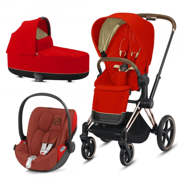 poussette cybex priam rose gold trio