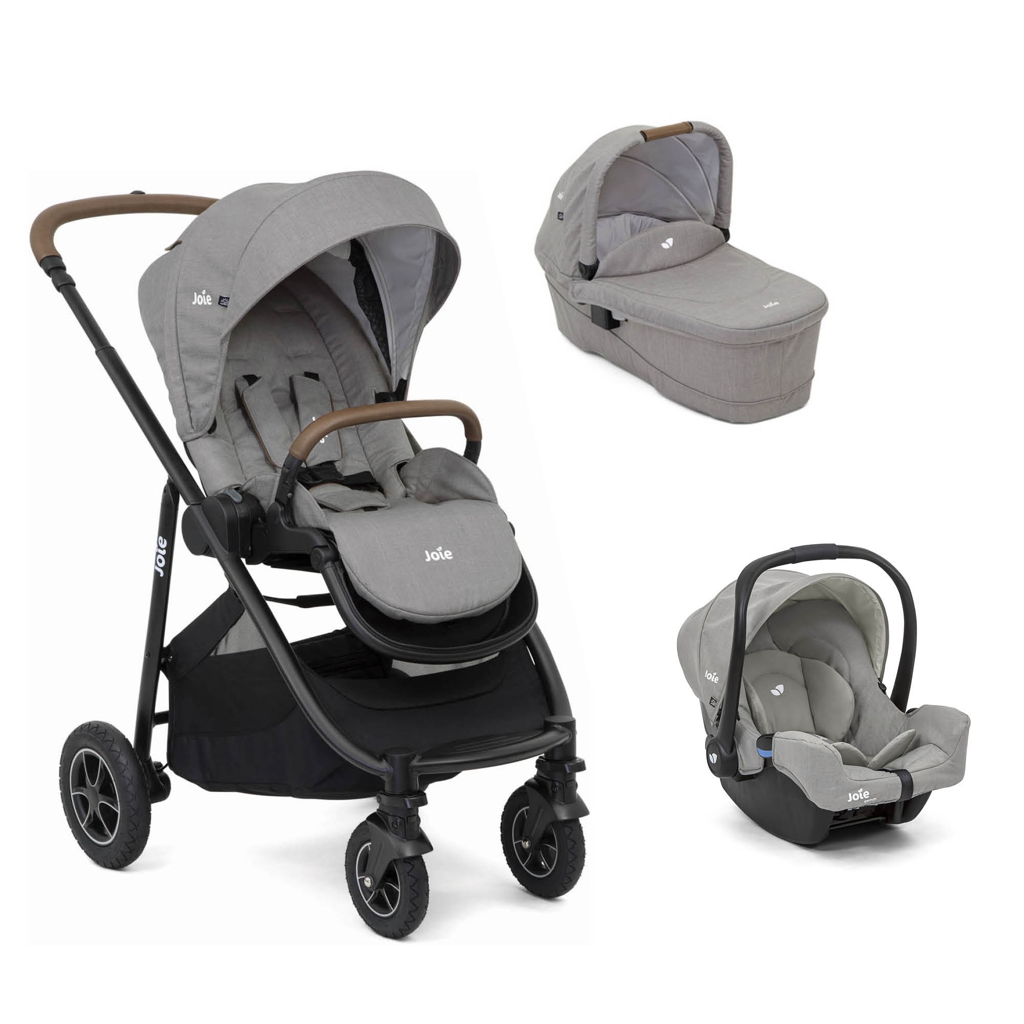 Joie Pack Poussette Trio Versatrax Gray Flannel Coque Gemm Pebble Nacelle Ramble Xl Gray Flannel Made In Bebe
