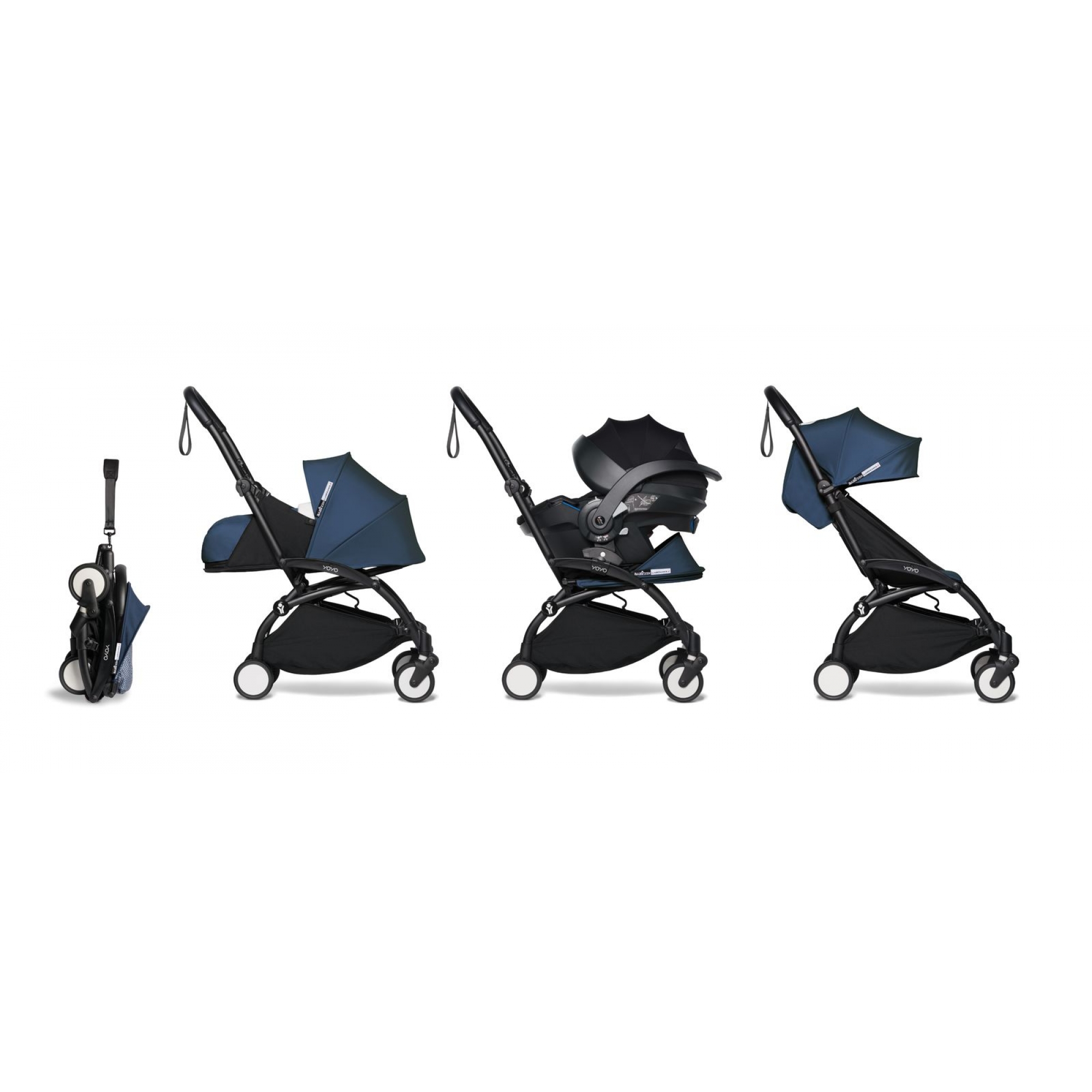 Poussette Babyzen ultra-compacte avion YOYO2 et YOYO+ bag bleu Air France  noir 0+ : : Jeux et Jouets