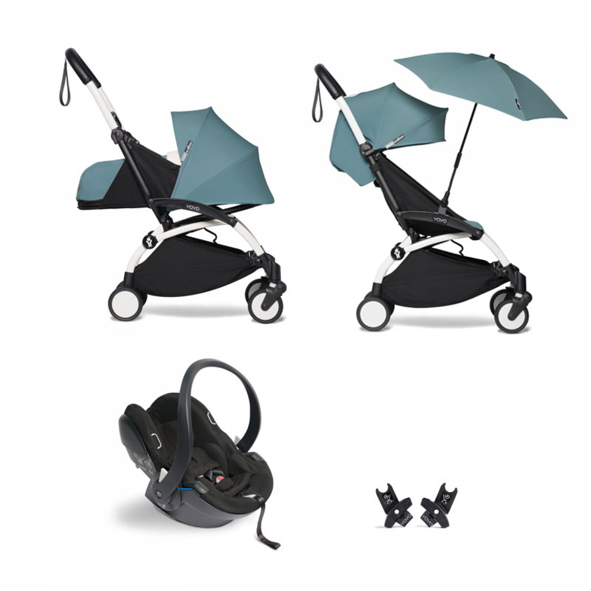 Babyzen Pack poussette Trio YOYO² complet pack 0+ & 6+ + siège auto YOYO car seat by Besafe