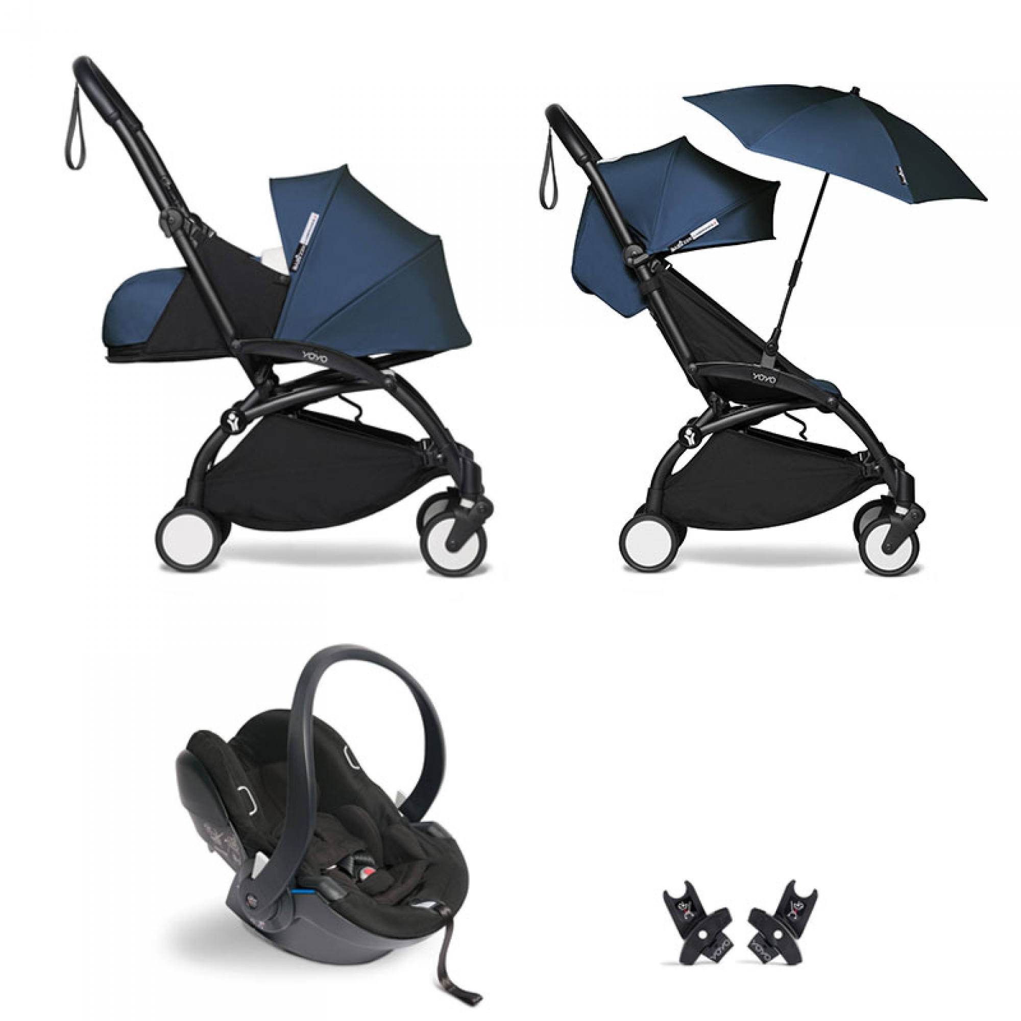 Babyzen Pack poussette Trio YOYO² complet pack 0+ & 6+ + siège auto YOYO car seat by Besafe