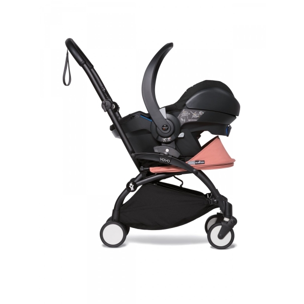 Pack poussette Trio YOYO² complet pack 0+ &  6+ + siège auto YOYO car seat by Besafe + Ombrelle - Châssis Noir - Ginger