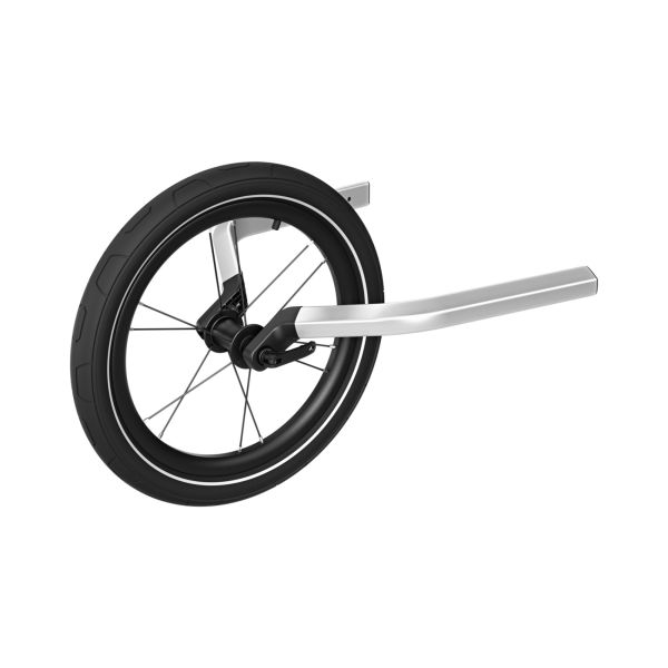 Pack remorque vélo Chariot Cross 1 place Dark slate + Kit jogging