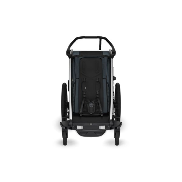 Pack remorque vélo Chariot Cross 1 place Dark slate + Kit jogging