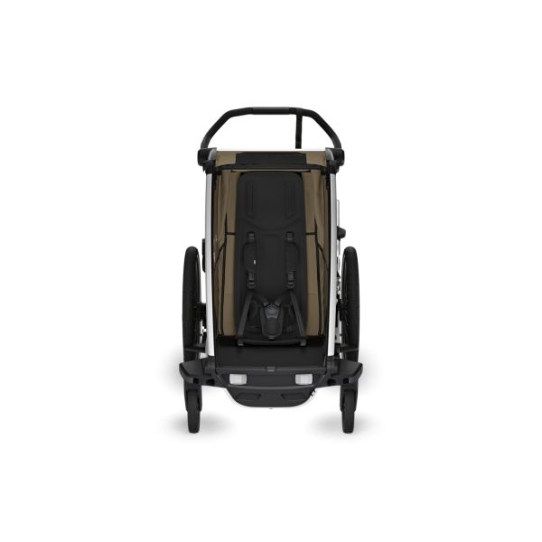 Pack remorque vélo Chariot Cross 1 Faded khaki + Assise pour nouveau-né Infant Sling