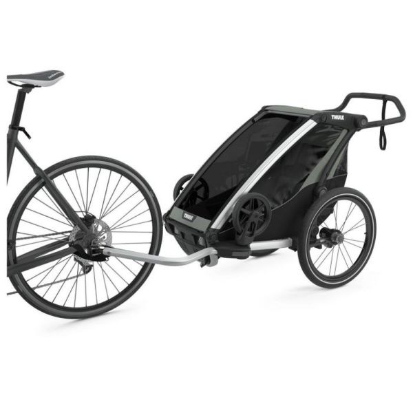 Pack remorque vélo Chariot Lite 1 Agave + Assise pour nouveau-né Infant Sling