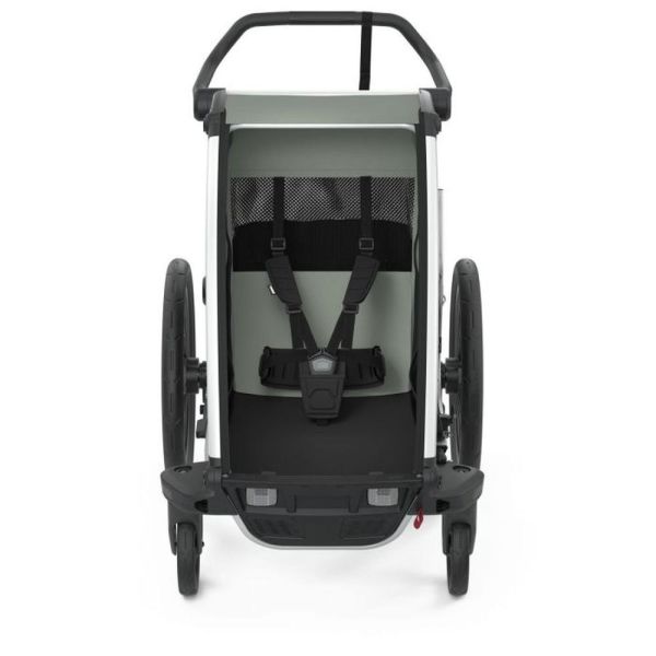 Pack remorque vélo Chariot Lite 1 Agave + Assise pour nouveau-né Infant Sling
