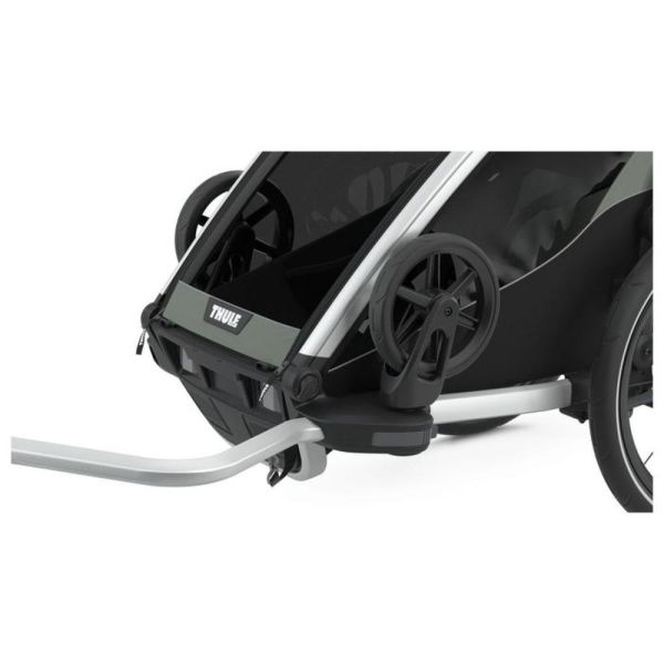 Pack remorque vélo Chariot Lite 1 Agave + Assise pour nouveau-né Infant Sling