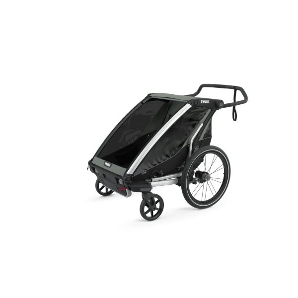Pack remorque vélo Chariot Lite 2 Agave + Assise pour nouveau-né Infant Sling