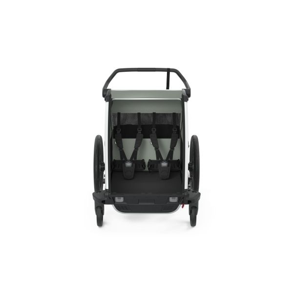 Pack remorque vélo Chariot Lite 2 Agave + Assise pour nouveau-né Infant Sling