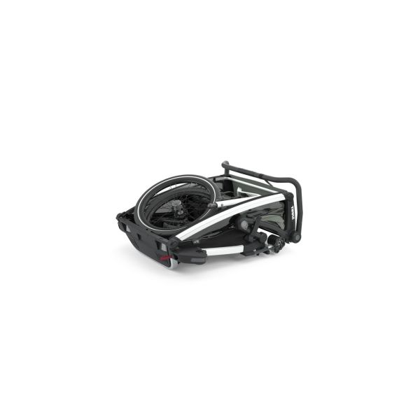 Pack remorque vélo Chariot Lite 2 Agave + Assise pour nouveau-né Infant Sling