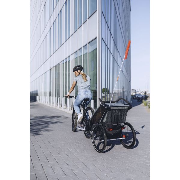 Pack remorque vélo Chariot Lite 2 Agave + Assise pour nouveau-né Infant Sling