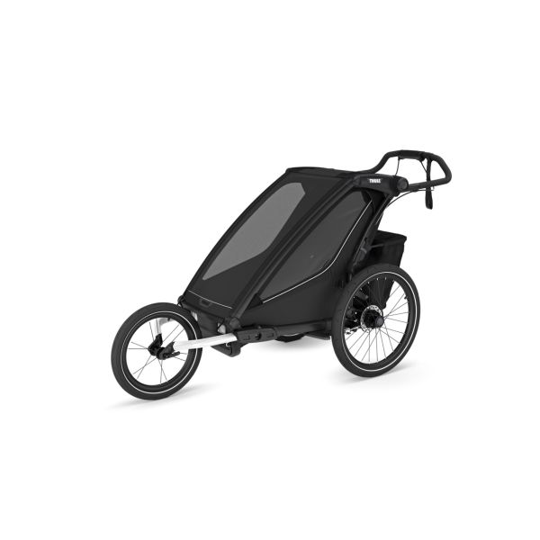 Pack remorque vélo Chariot Sport 1 place Black + Kit jogging