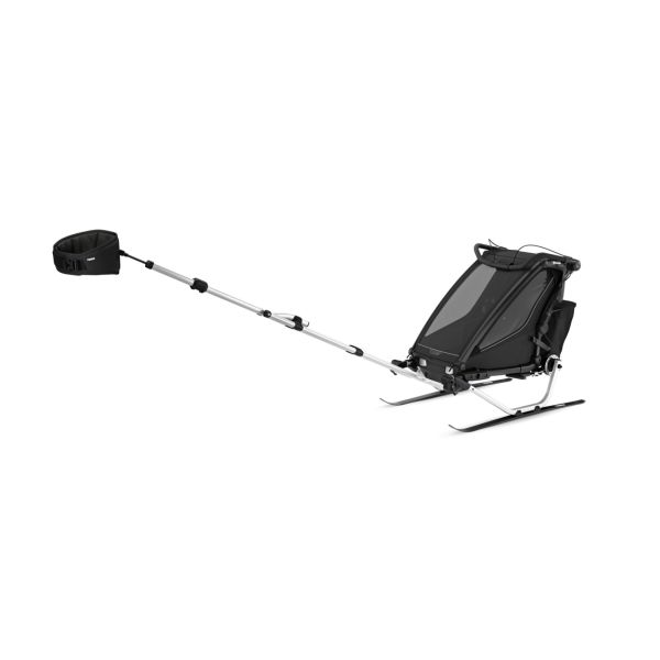 Pack remorque vélo Chariot Sport 1 place Black + Kit jogging
