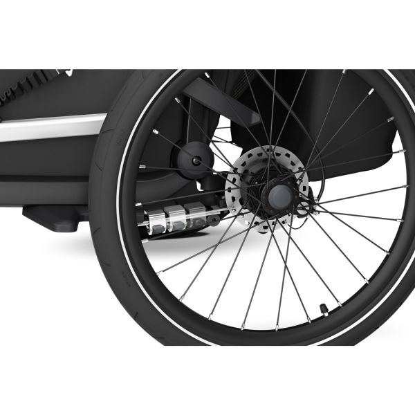 Pack remorque vélo Chariot Sport 1 place Black + Kit jogging