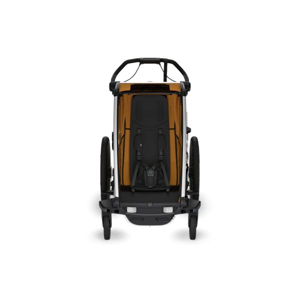 Pack remorque vélo Chariot Sport 1 Natural gold + Assise pour nouveau-né Infant Sling