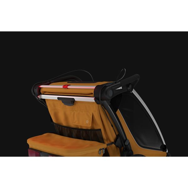 Pack remorque vélo Chariot Sport 1 Natural gold + Assise pour nouveau-né Infant Sling