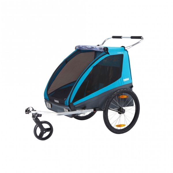 Pack remorque vélo Coaster XT Blue + Assise pour nouveau-né Infant Sling