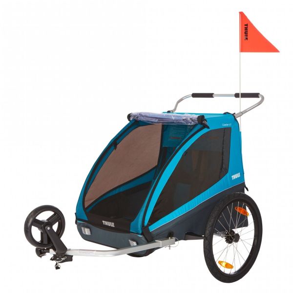 Pack remorque vélo Coaster XT Blue + Assise pour nouveau-né Infant Sling