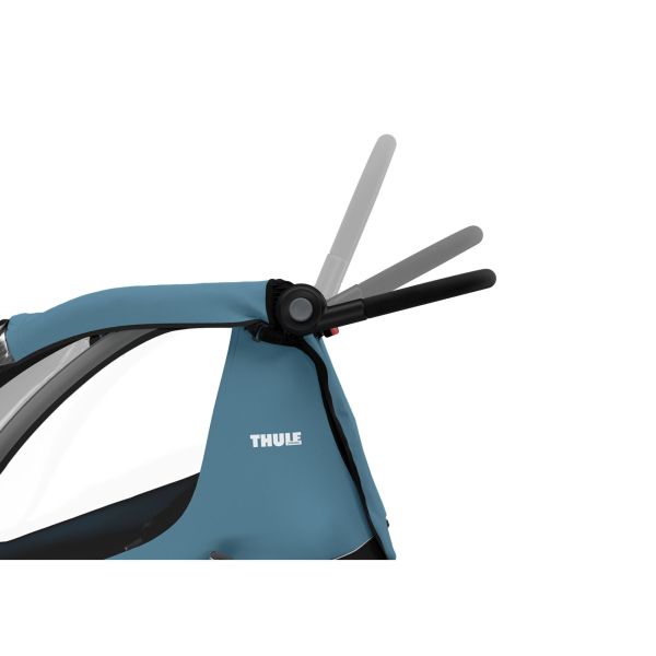 Pack remorque vélo Courier Aegean blue + Assise pour nouveau-né Infant Sling