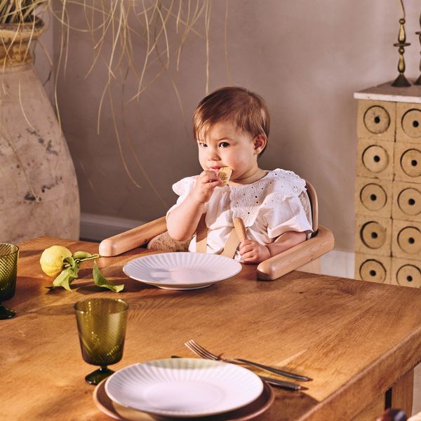 Pack siège de table Hiko + coussin Camel
