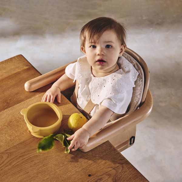 Pack siège de table Hiko + coussin Camel