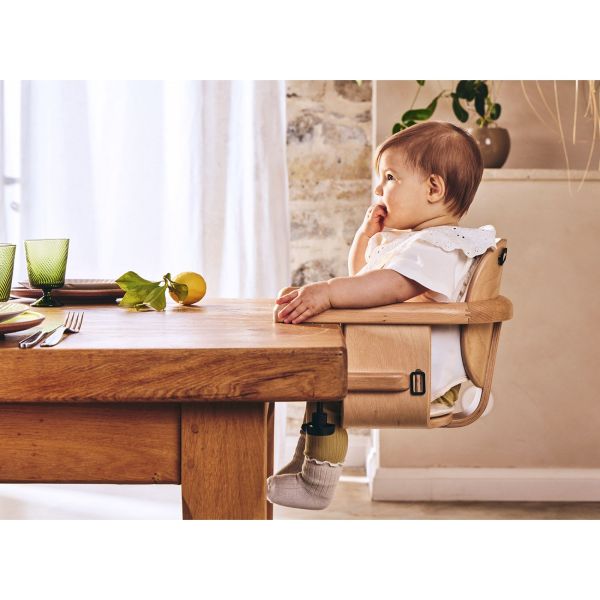 Pack siège de table Hiko + coussin Camel