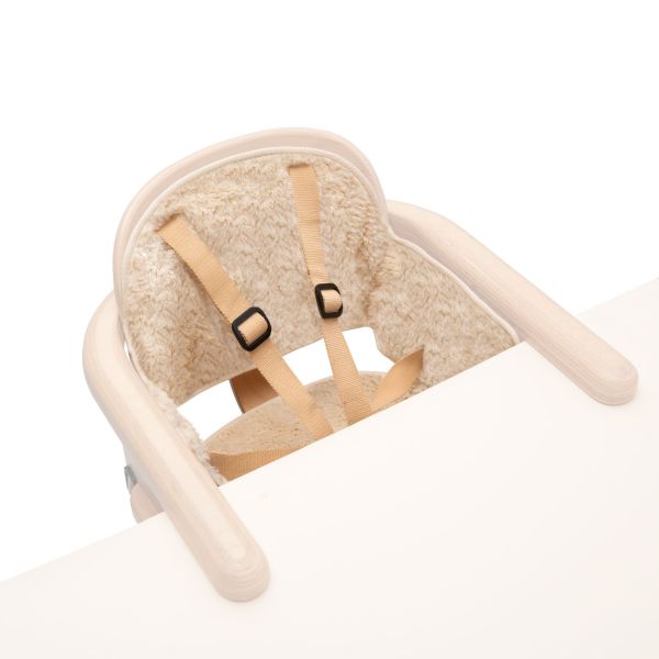 Pack siège de table Hiko + coussin Fur milk bouclette
