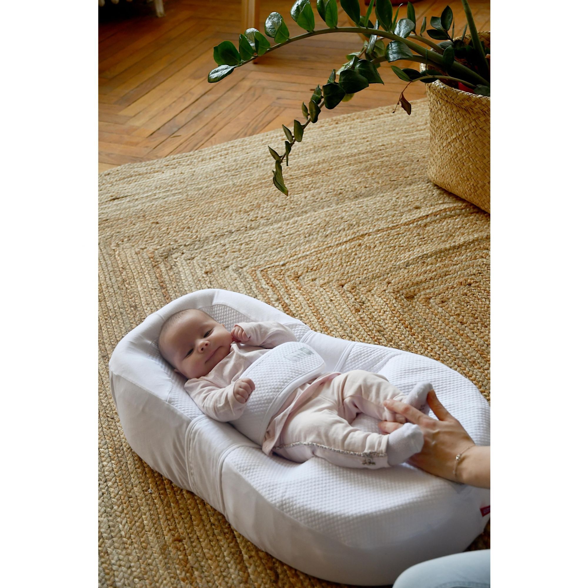 Drap housse cocoonababy fdc blanc - Babyfive Maroc