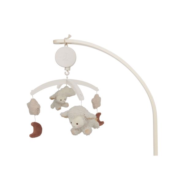 Pack support mobile bébé + mobile Woolly