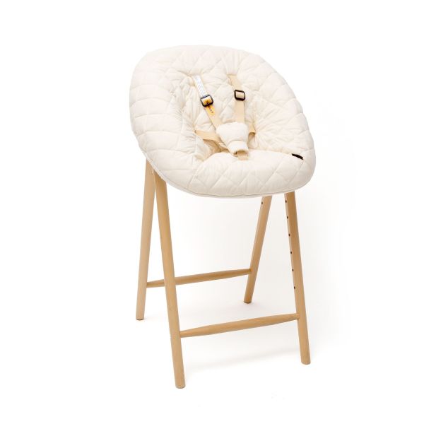 Pack chaise haute Tobo White + transat nouveau né Milk