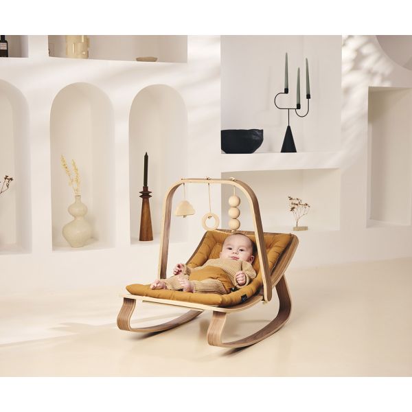 Pack Transat Levo hêtre Camel et son arche d'éveil