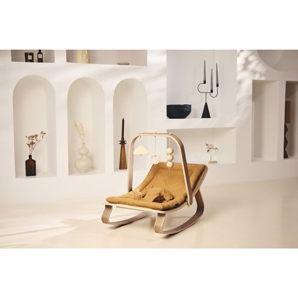 Pack Transat Levo hêtre Camel et son arche d'éveil