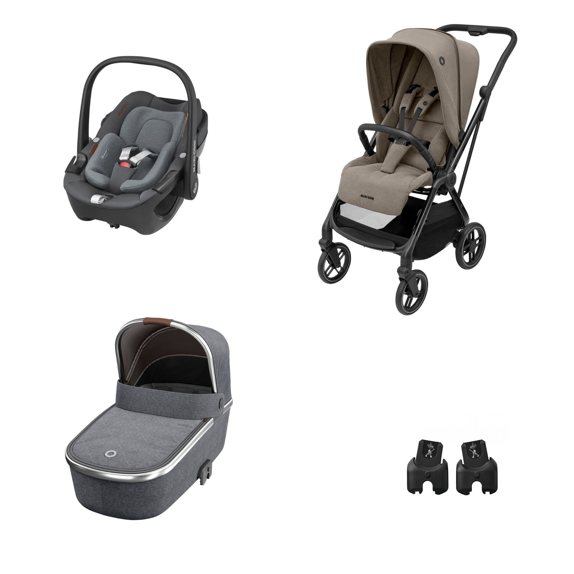 Maxi-Cosi Leona Poussette ultra compacte Noir : : Bébé et  Puériculture