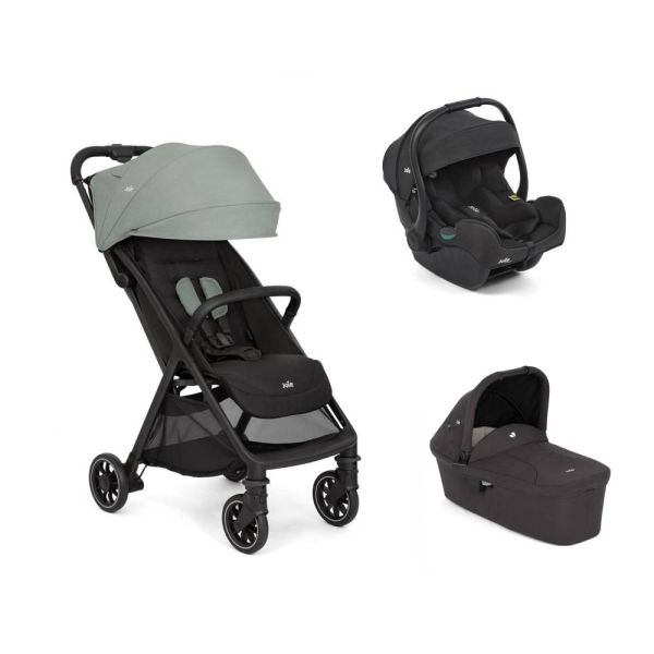 Poussette trio Pact pro Abyss + siège auto i-Gemm 3 Raven + nacelle Ramble Shale