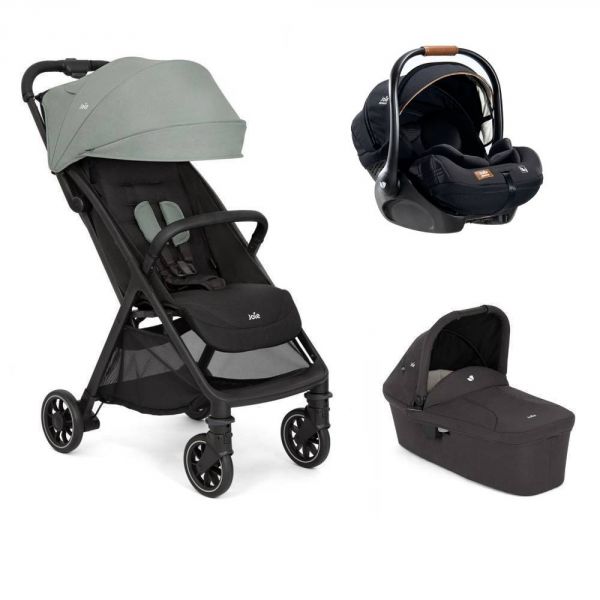 Poussette trio Pact pro Abyss + siège auto i-Level Recline eclipse + nacelle Ramble Shale