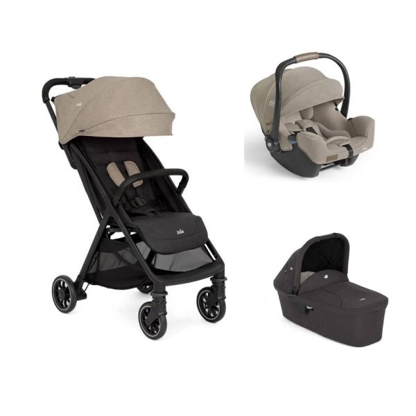 Poussette trio Pact pro Twig + siège auto i-Starter Sandstone + nacelle Ramble Shale