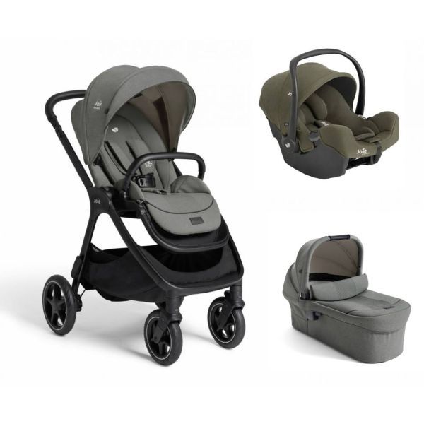 Poussette trio Finiti Signature + siège auto i-Snug 2 Fern + nacelle Ramble signature XL Evergreen