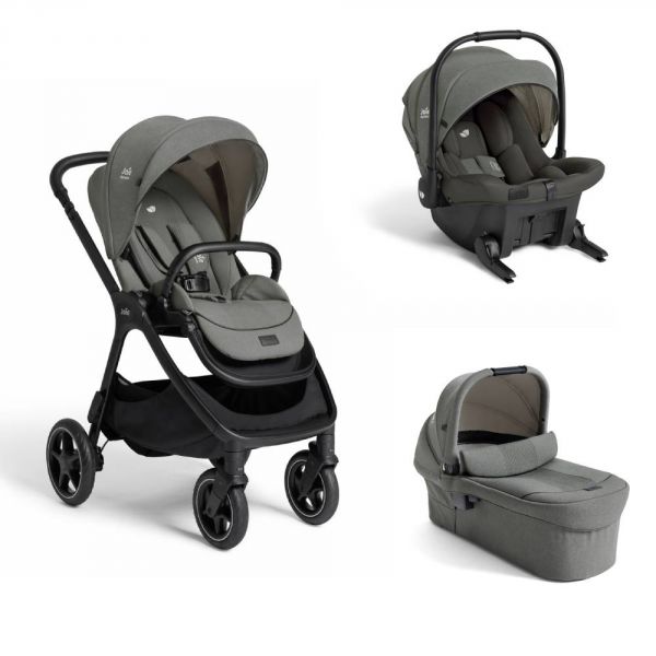 Poussette trio Finiti Signature Evergreen + siège auto Sprint Evergreen + nacelle Ramble XL Evergreen