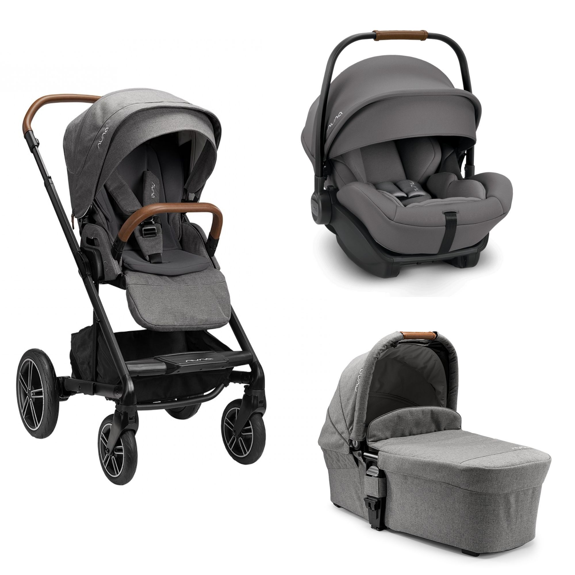 Nuna Pack Trio Poussette Mixx Next Caviar Siege Auto Arra Next Caviar Nacelle Mixx Next Caviar Made In Bebe