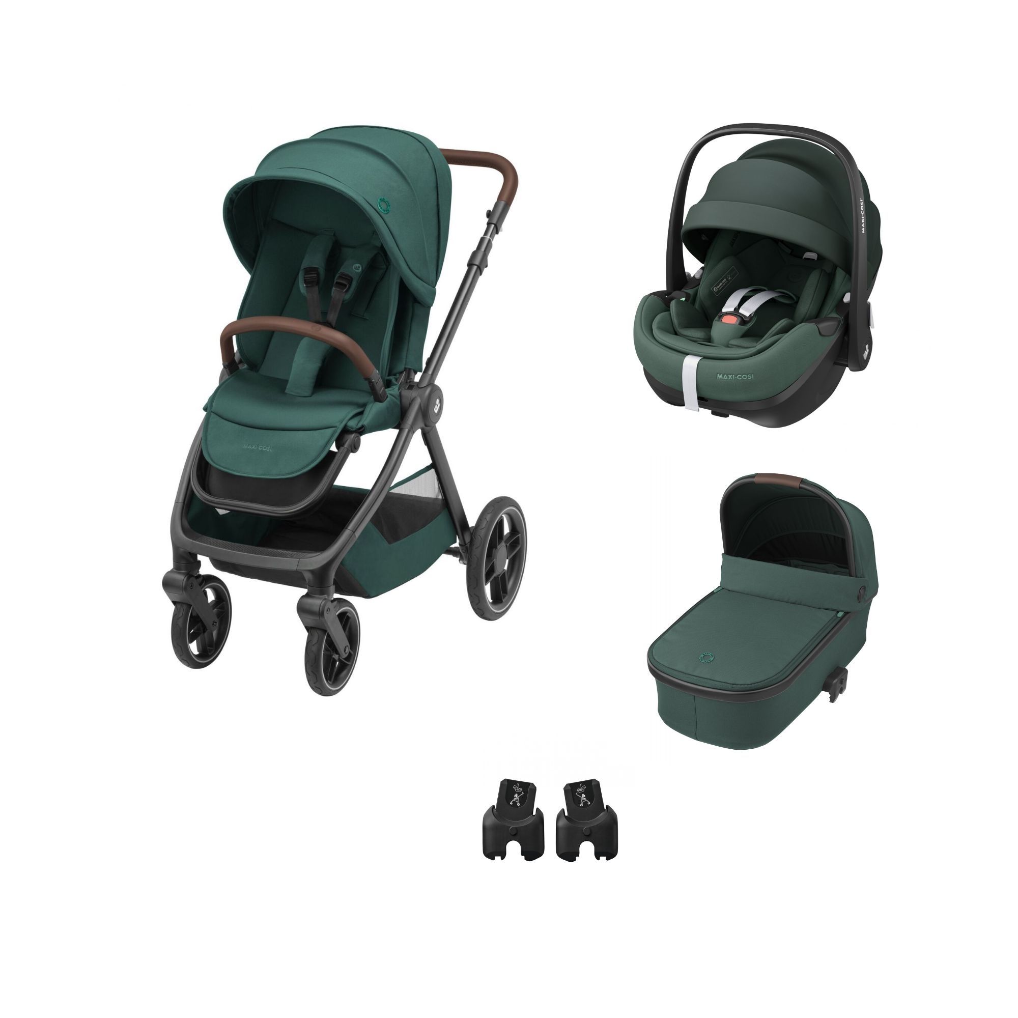 Pack nacelle + poussette + cosy, avec base Isofix, ensemble 3 roues