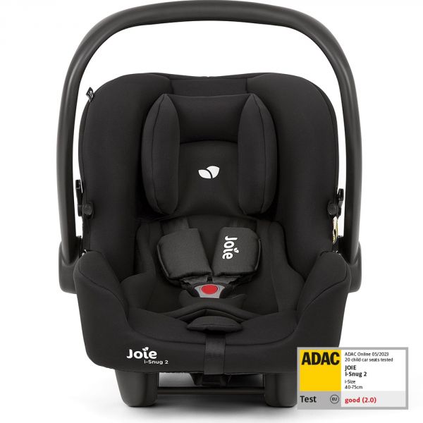 Poussette trio Parcel LX Signature Ebony + siège auto i-Snug 2 Shale + nacelle Ramble XL Ebony