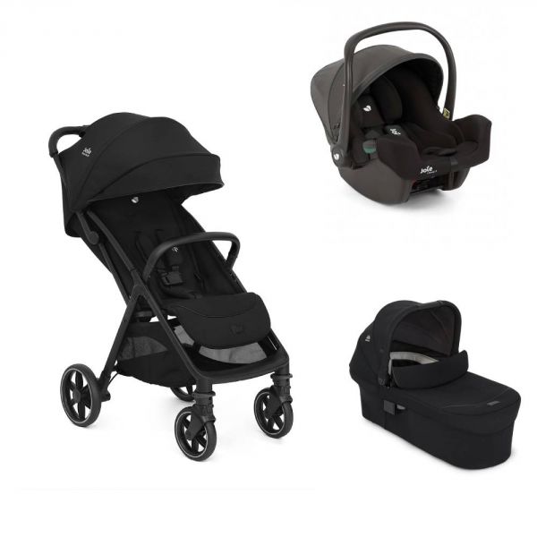 Poussette trio Parcel LX Signature Eclipse + siège auto i-Snug 2 Shale + nacelle Ramble XL Eclipse