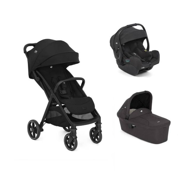 Poussette trio Parcel LX Signature Eclipse + siège auto i-Gemm 3 Raven + nacelle Ramble Shale