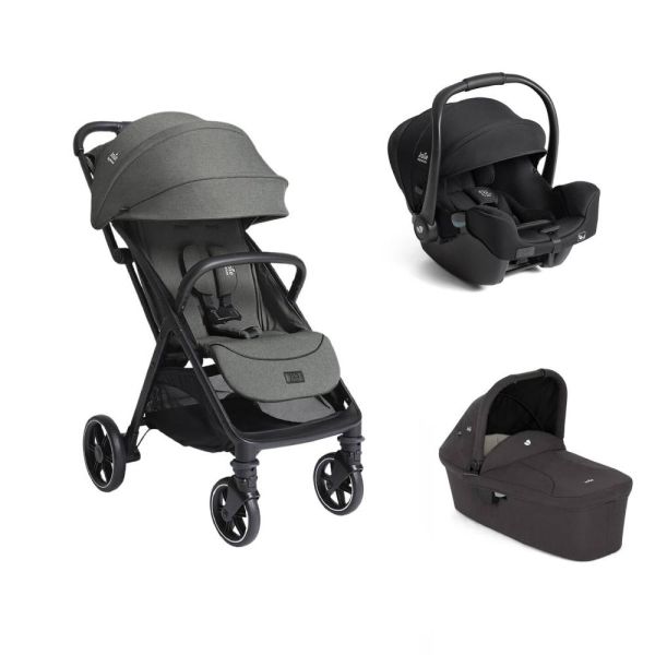 Poussette trio Parcel LX Signature Evergreen + siège auto i-Starter Eclipse + nacelle Ramble Shale