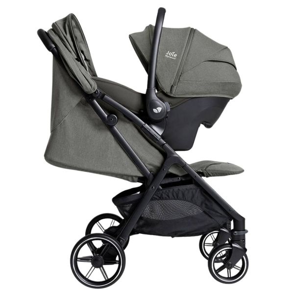 Poussette trio Parcel LX Signature Evergreen + siège auto i-Starter Eclipse + nacelle Ramble Shale