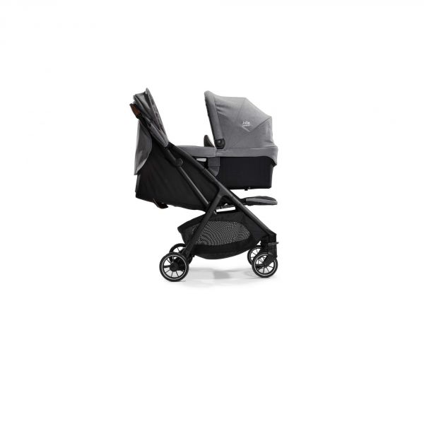 Poussette trio Parcel Signature Carbon + siège auto i-snug 2 Pebble + nacelle ramble XL Pebble