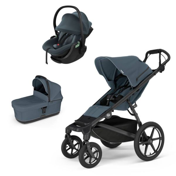 Poussette trio Urban Glide 4 + siège auto Maple Darkest blue + nacelle Urban Glide Dark slate