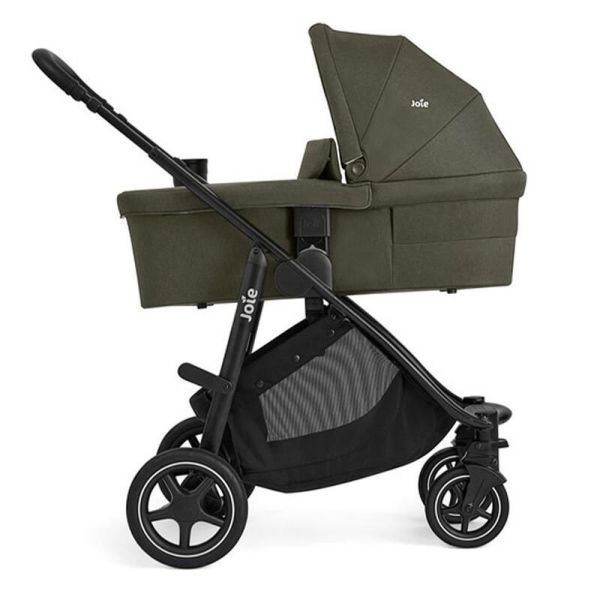 Poussette trio Versatrax + siège auto i-Level Pro Evergreen + nacelle Ramble XL Fern